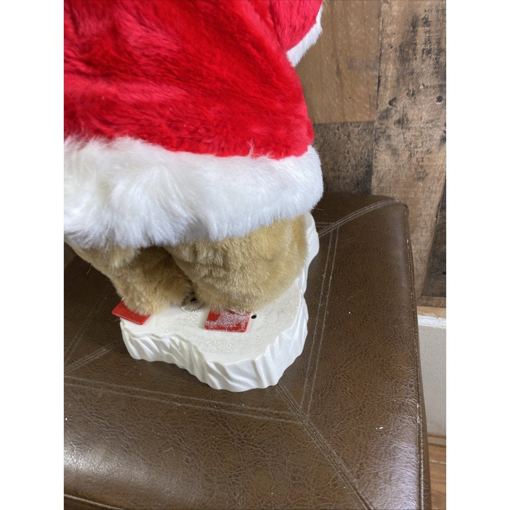 Cubby Bears By Santa's Best Holiday Animation Skiing Bear Vintage 1998 Christmas - Picture 12 of 17